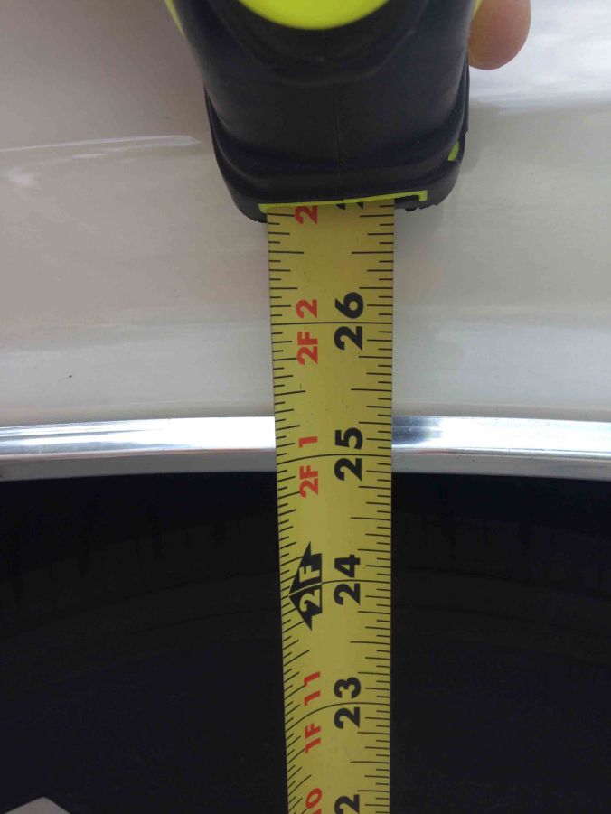 Be consistent and specific on your adjustment. It started at 24 inches, I raised it to 24 3/4.